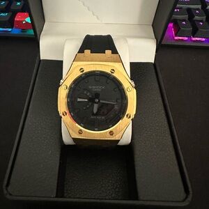 G-Shock Black and Gold Men's Watch